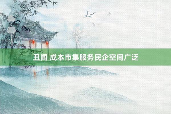 丑闻 成本市集服务民企空间广泛